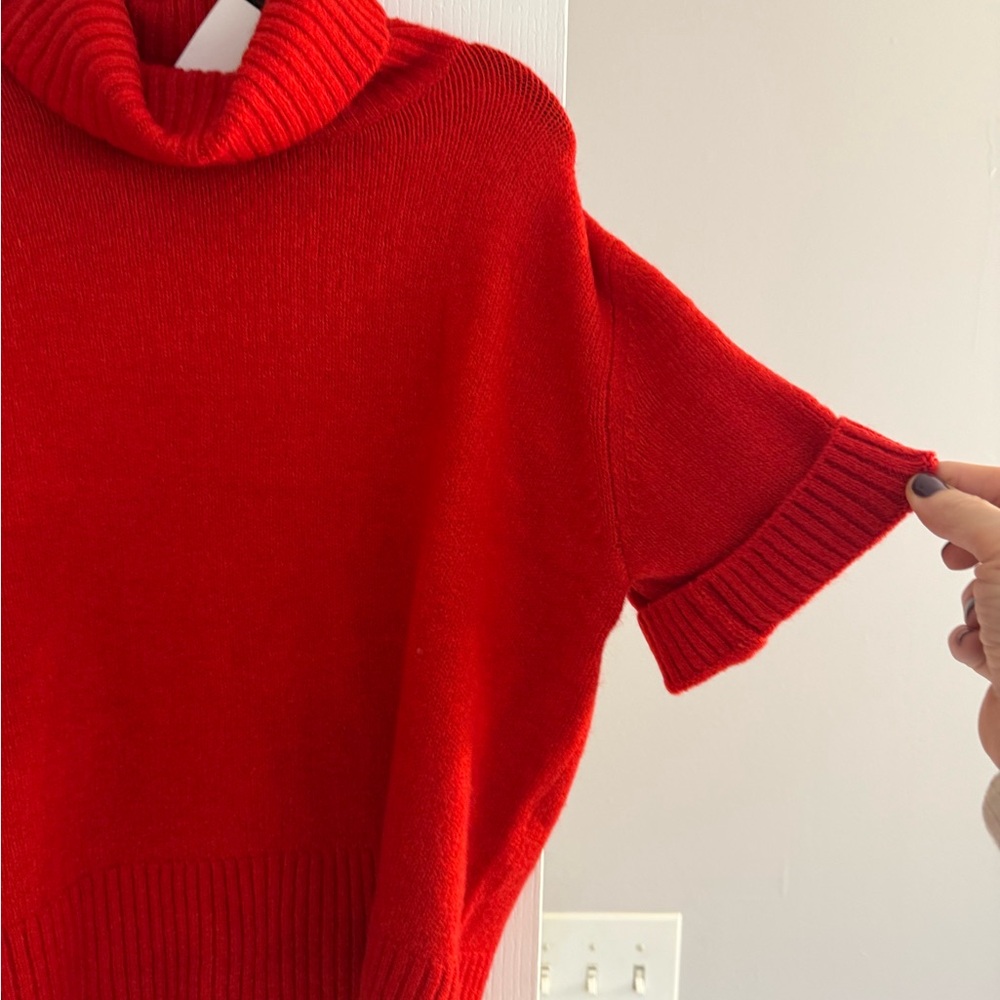 H&M Vibrant Red Cowl Neck Sweater